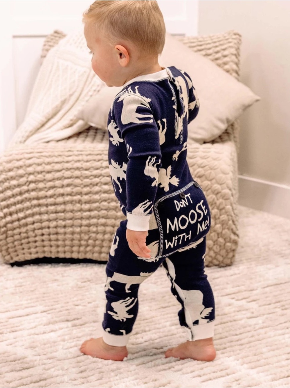 Flapjack by Lazy One Moose Romper Sz 6 Months EUC